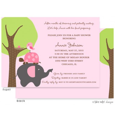 Baby Shower Invitations, Patiently Waiting Girl, take note! designs